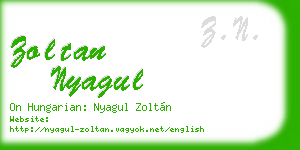 zoltan nyagul business card