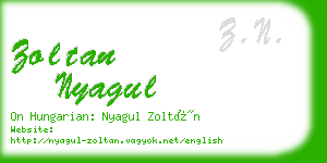 zoltan nyagul business card
